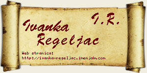 Ivanka Regeljac vizit kartica